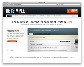 Hasta construcción naval inventar GetSimple CMS - The Fast, Extensible, and Easy Flat File Content Management  System